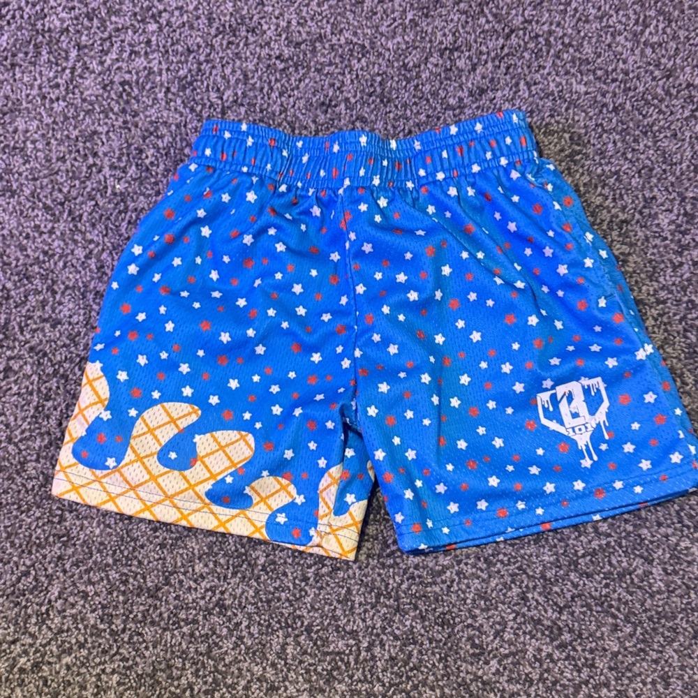 Blue Kids Shorts with Star Pattern